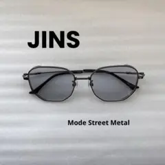 【美品】JINS ジンズ Mode Street Metal 度なし サングラス