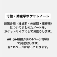 まとめノート　母性・助産学