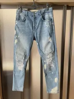 メンズZARA ダメージデニムパンツ サイズ32