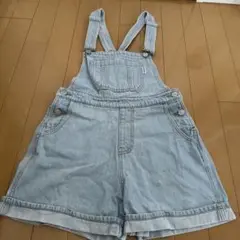 美品　ラブトキック　デニムサロペット ライトブルー　150センチ