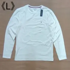 [新品] トミーヒルフィガー ロンT 長袖Tシャツ ストレッチ Lサイズ