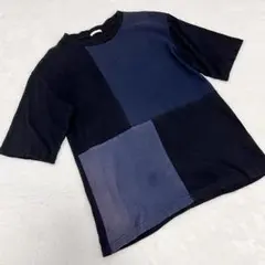 【GU】パッチワークデザイン Tシャツ M