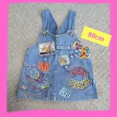 デニム ワンピース ジャンパースカート 80 GEEPEPPER MINIベビー