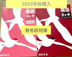 四谷大塚予習シリーズ　国語6年下　有名校対策