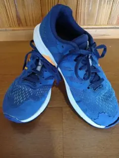 ASICS アシックス 22センチ ランニングシューズ ネイビー/オレンジ