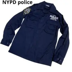 NYPD police ジャケット　ニューヨーク警察　濃紺　ワッペン　刺繍