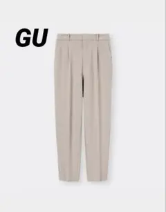 未使用 GU 起毛タックテーパードパンツ S