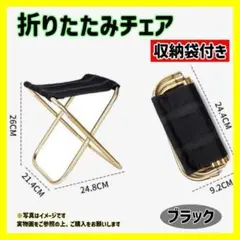 折りたたみ椅子 アウトドア コンパクト 軽量 折り便利袋付き キャンプ イベント