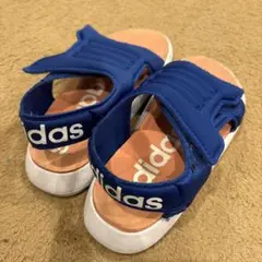 adidas ピンク17cm サンダル マジックテープ