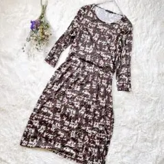 【esche】エッシュ　ワンピース（L）ウエストゴム ✨美品✨