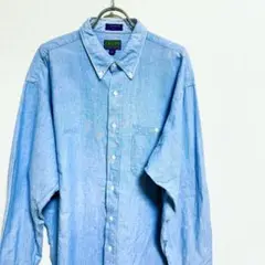 USA製 80s 90s ヴィンテージ CHAPS 長袖シャツ BD