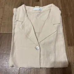 AUNT MARIE'S ベージュ 半袖シャツ