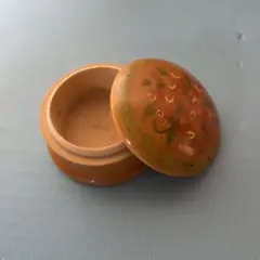 木製　小物入れ　丸型