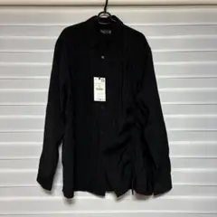 ザラ zara アジャスタブル ヘム シャツ ブラック L