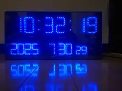 【HOUSE USE PRODUCTS】LED置時計 青色表示