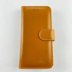 【残り2点】　iPhone7Plus 8Plus 手帳型 キャメル PUレザー