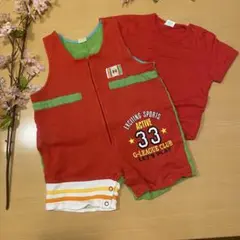 ベビーオーバーオールシャツ　セット