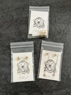 ピアス3点セット　スメリー