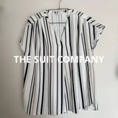 ストライプ柄 ノースリーブシャツ