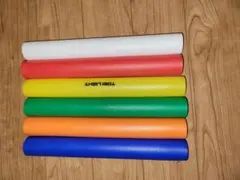 運動会練習用プラスチックバトン　6本セット