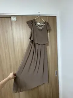 a.r.w ロングワンピース 茶系