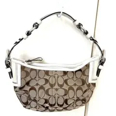 早い者勝ち!超美品!COACH小さなハンドバッグ ホワイト プレゼント