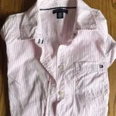TOMMY HILFIGER ピンク 長袖シャツ　ストライプ