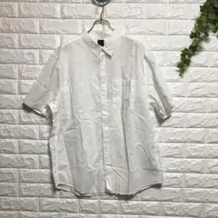 【エイチアンドエム】（L）オープンカラーシャツ 半袖 コットン100 クールビズ