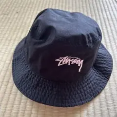 Stussy バケットハット ブラック 花柄