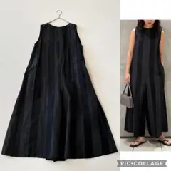 ▼23SS✨ ギャルリーヴィー リネンキュプラ コンパクトオールインワン パンツ