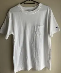 Champion ホワイト Tシャツ ポケット付き