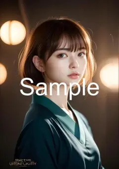 A4サイズアートポスター 1点もの 美女ポスター最高品質 B-F--５１
