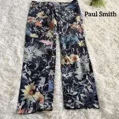 Paul Smith 花柄 テーパードパンツ 花柄 総柄 レディース 南国風