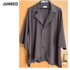JUNRED シングルラペルポンチョシャツ　ビッグシルエットL