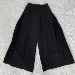 soeur7 ワイドパンツ ブラック レディース ガウチョパンツ 552