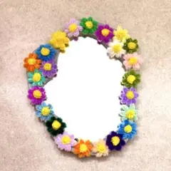 Handmade Flower mirror