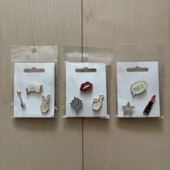 【未使用】ピンバッジ 3袋セット レピピ repipi armario ギャル