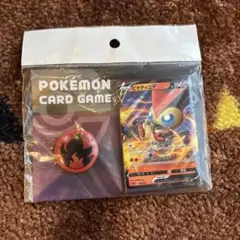 新品ポケモンカードゲーム　缶バッチセット　炎エネルギー　ビクティニ