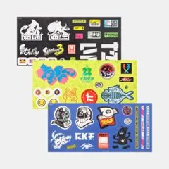 【匿名配送】スプラトゥーン3 イカすテッカー(3種セット)