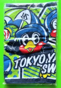 プリントフェイスタオル(つば九郎アメコミ) 新品　東京ヤクルトスワローズ