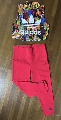 adidas トロピカルバード タンクトップ レギンス7分丈　セット