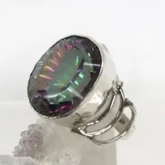 美品*ミスティックトパーズ リング 15.5号 指輪 シルバー925