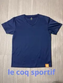 le coq sportif ルコック　ネイビー Vネック Tシャツ L