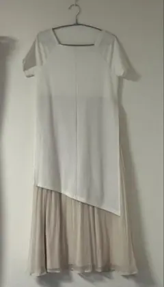 MIELI INVARIANT 半袖アシンメトリーワンピース F