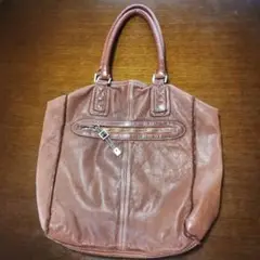 sissirossi ブラウンレザートートバッグ　シシロッシ