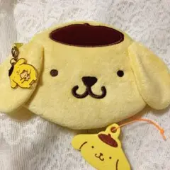 サンリオ 犬の顔ポーチ チャーム付き