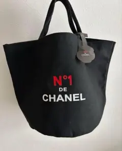 新品 限定ノベルティトートバッグN°1正規品 ブラック-bm