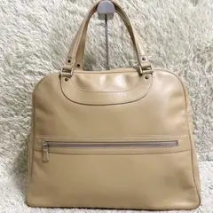 極美品✨ジャックルコー トートバッグ ハンドバッグ レザー イエロー
