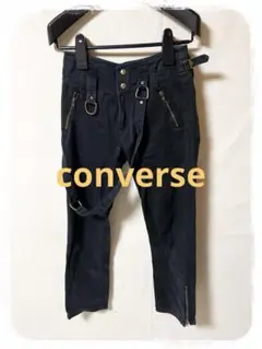 ☘️P1☘converse ブラック カーゴパンツ 38