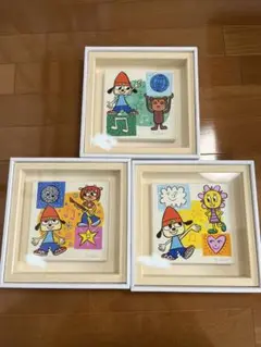 3点セット新品 ロドニーパラッパキャンバスジクレー版画 限定絵アートゲーム音楽